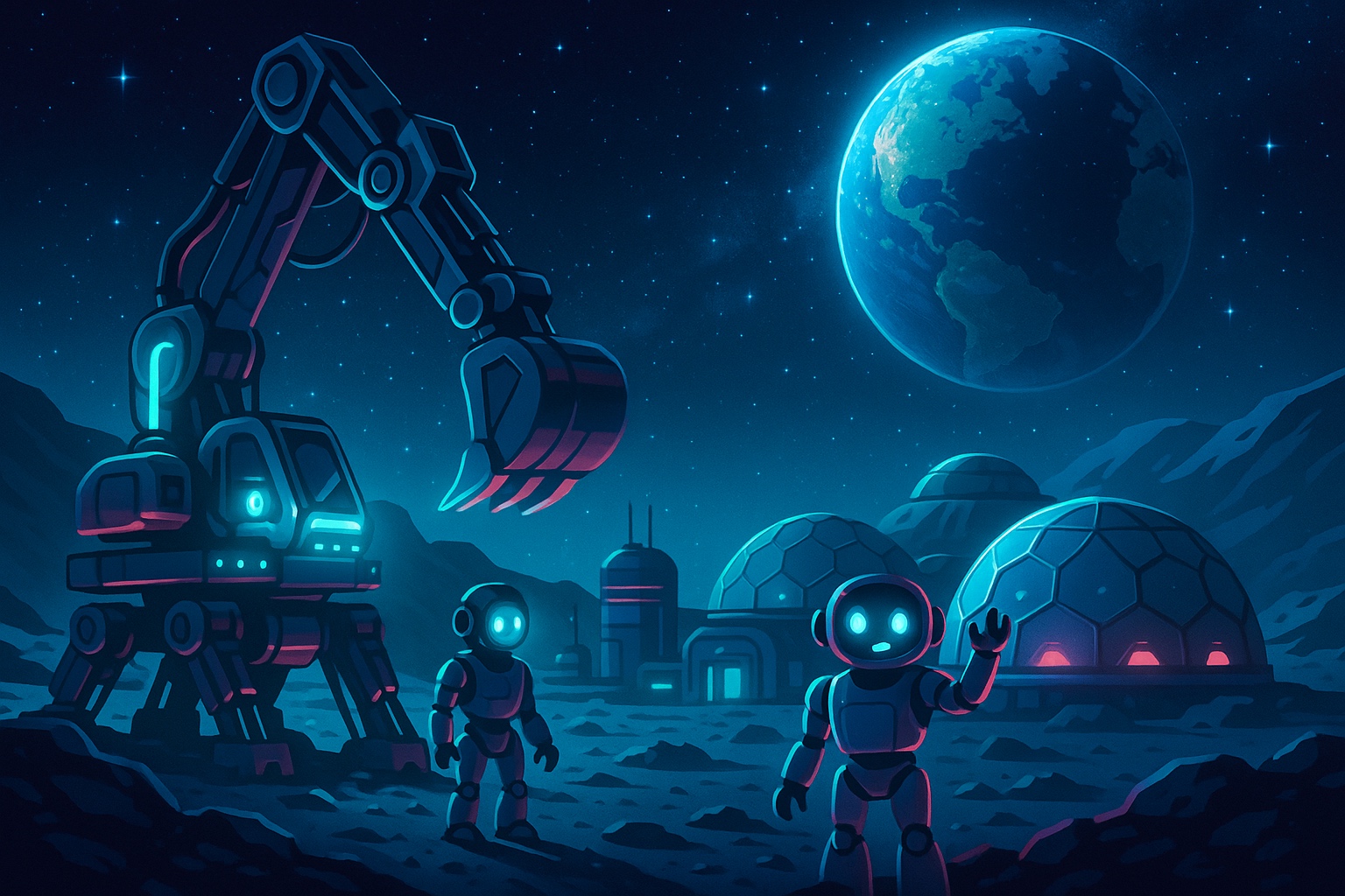 Lunar Mining Base Operations