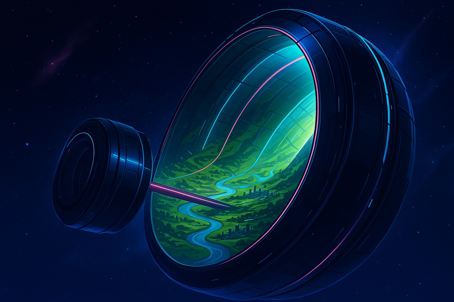 O'Neill Cylinder Space Cities